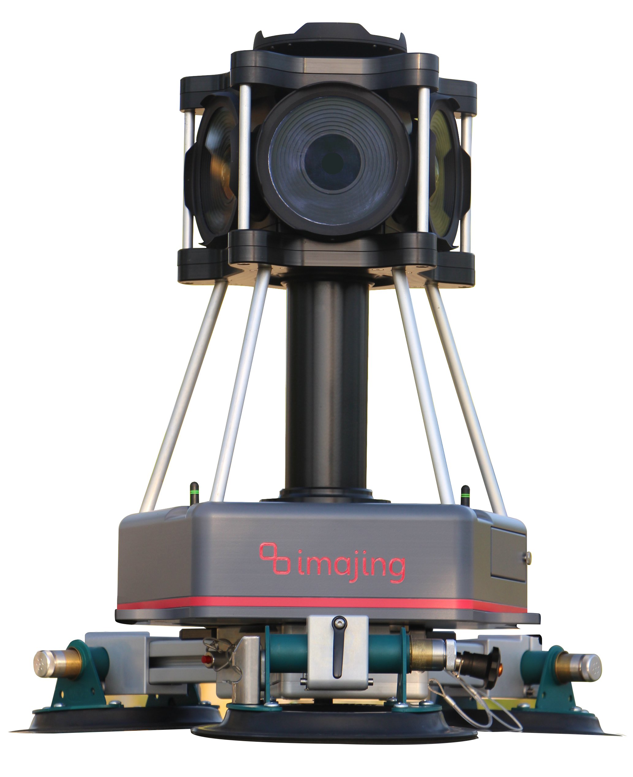 imajbox® 360HD mobile mapping camera capturing 360° geospatial data from a vehicle