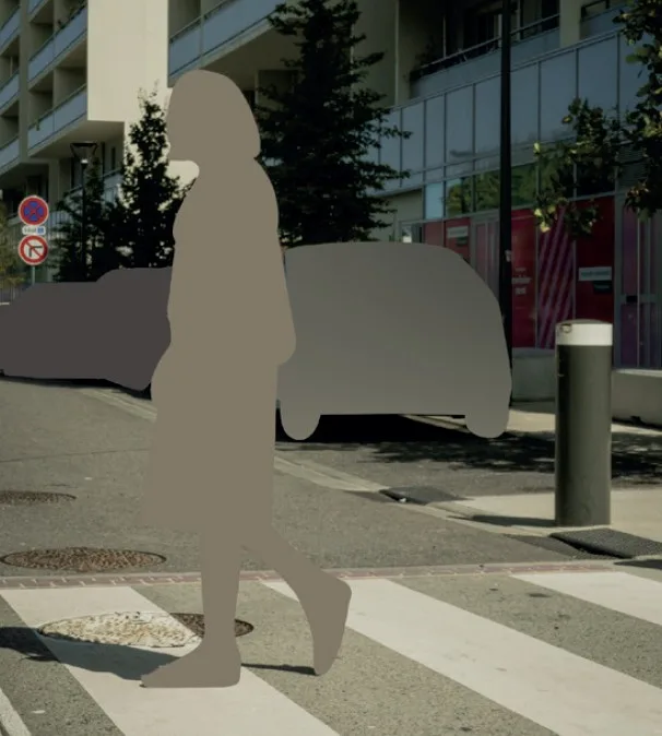 Street imagery anonymized by imajing with faces and car plates blurred
